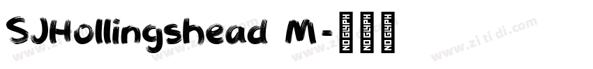 SJHollingshead M字体转换